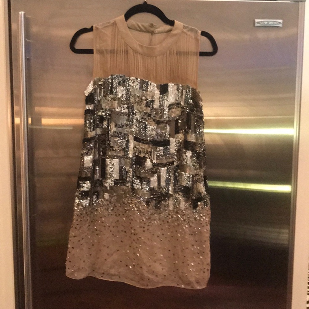 ABS sequin cocktail dress